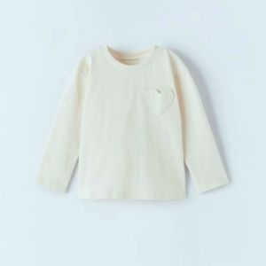 4-5 YEARS (43,3 INCHES)HEART POCKET TOPEcru